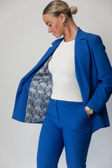 LA SUITs blå dobbeltradet blazer til kvinder