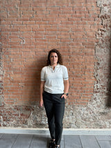 polo til kvinder i hvid