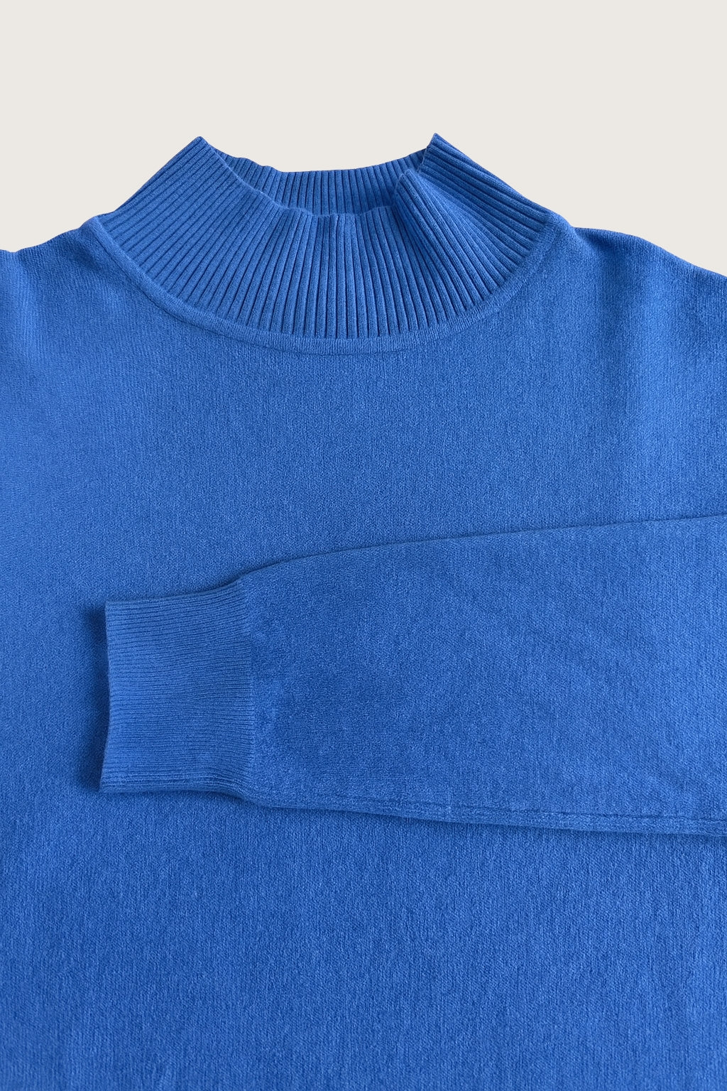 Royal blå langærmet bluse dame