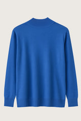 Royal blå langærmet bluse til kvinder