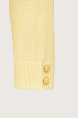 Lemon Knit Tee – Blød elegance i sommerens farve.