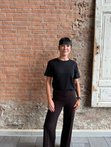 Sort t-shirt til kvinder