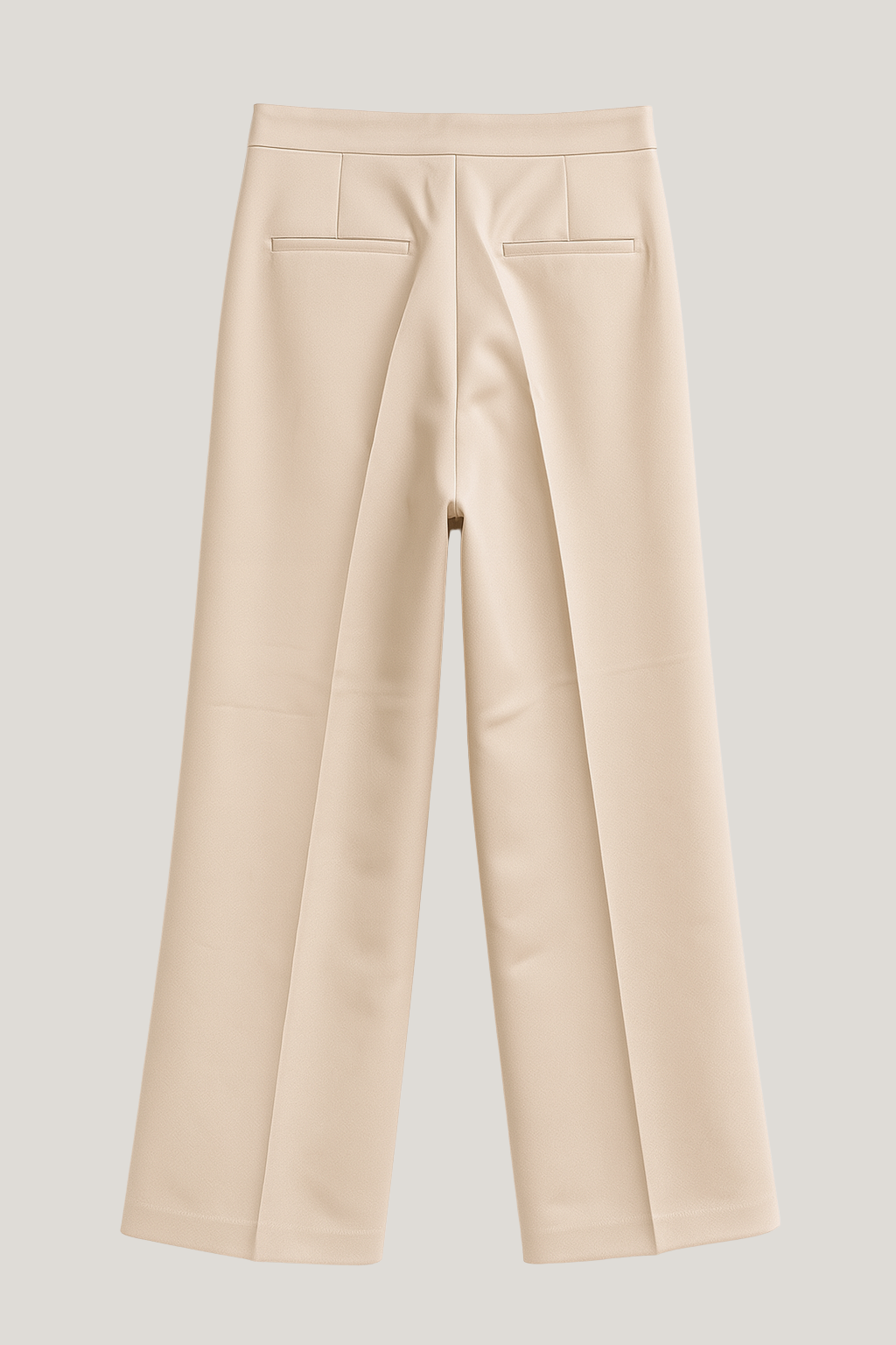 Wide bukser i beige kvinder