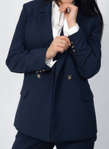 LA SUITs marineblå blazer til kvinder