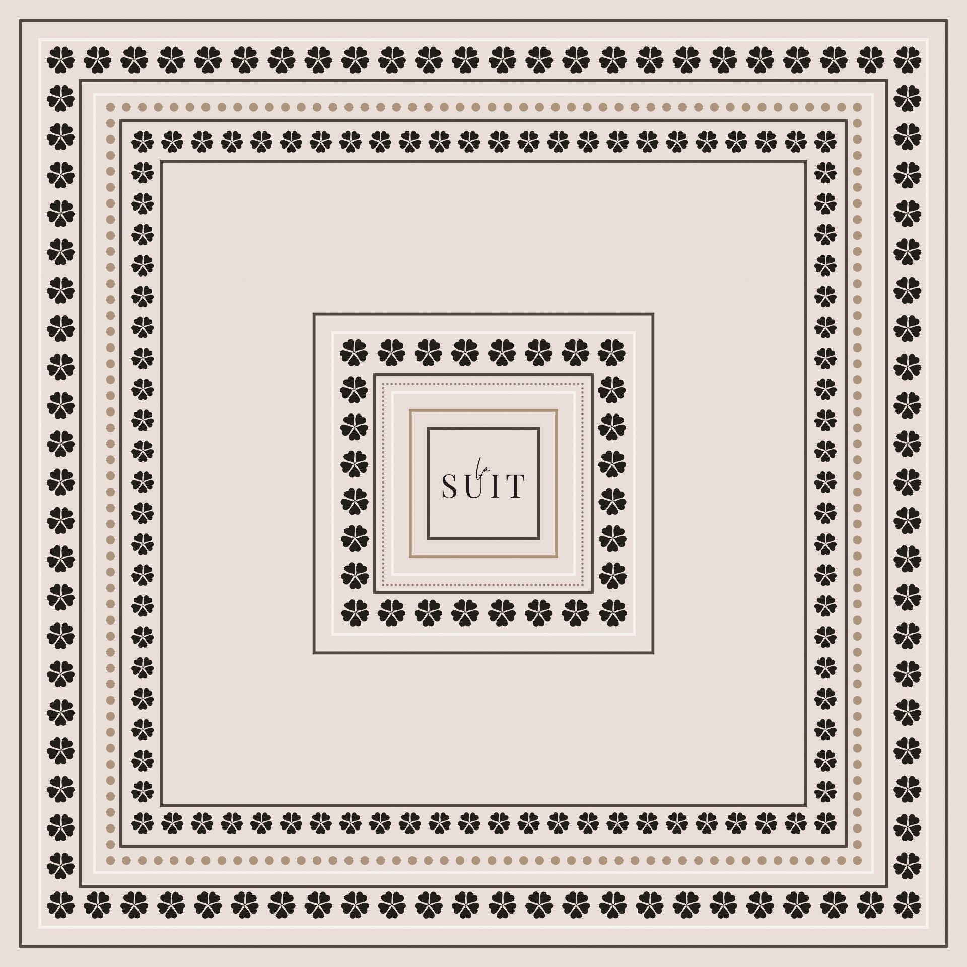 Firkløver Silketørklæde. Eksklusive Silketørklæde til kvinder