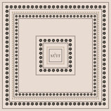 LA SUITs silketørklæde med firkløver motiv