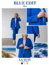 Blue edit collage
