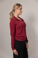 Flot bordeaux polo kvinder