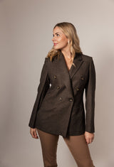 Blazer til kvinder i brun