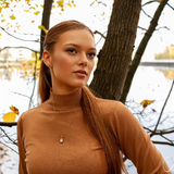 LA SUITs caramel rullekravebluse