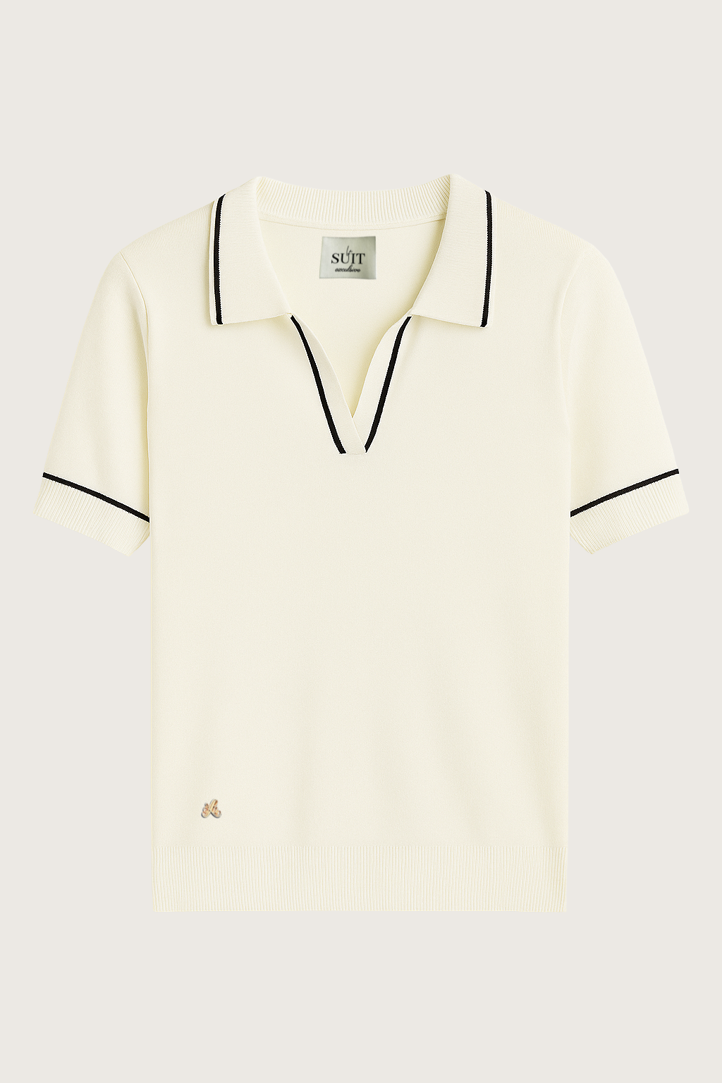 Classic Knit Polo hvid