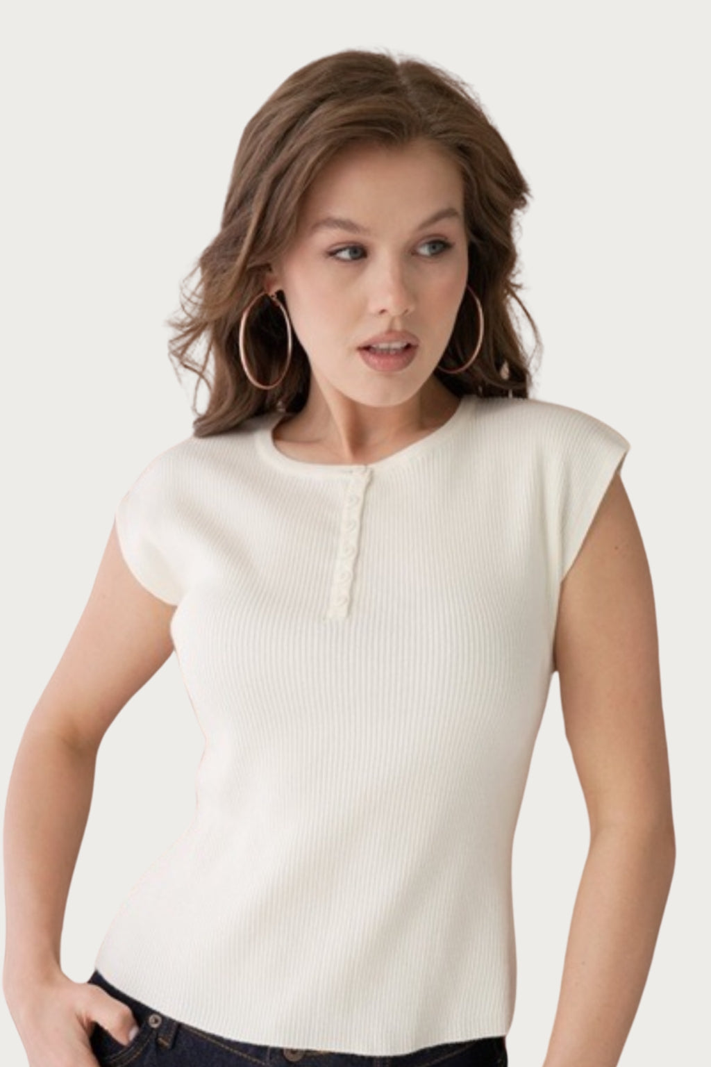 Finstrikket bluse