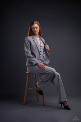 LA SUITs grå vestsæt til kvinder