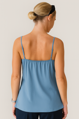 LA SUITs blå top til kvinder