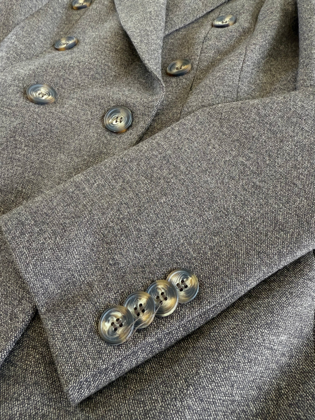 Executive Taupe Double-Breasted Blazer