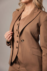 Caramel 3-Piece Power Suit