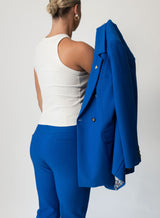 LA SUITs blå dobbeltradet blazer til kvinder