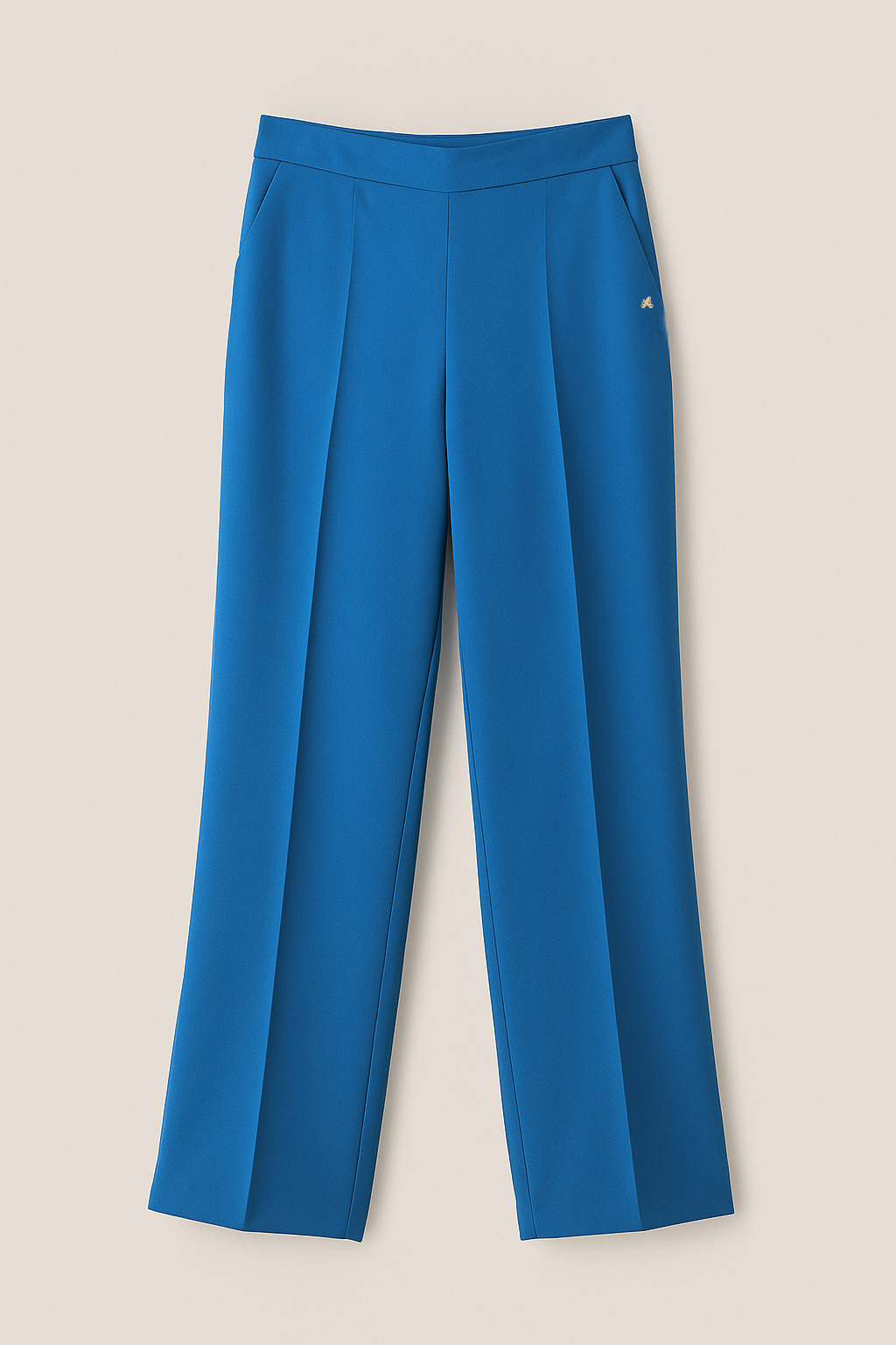 Koboltblå wide bukser