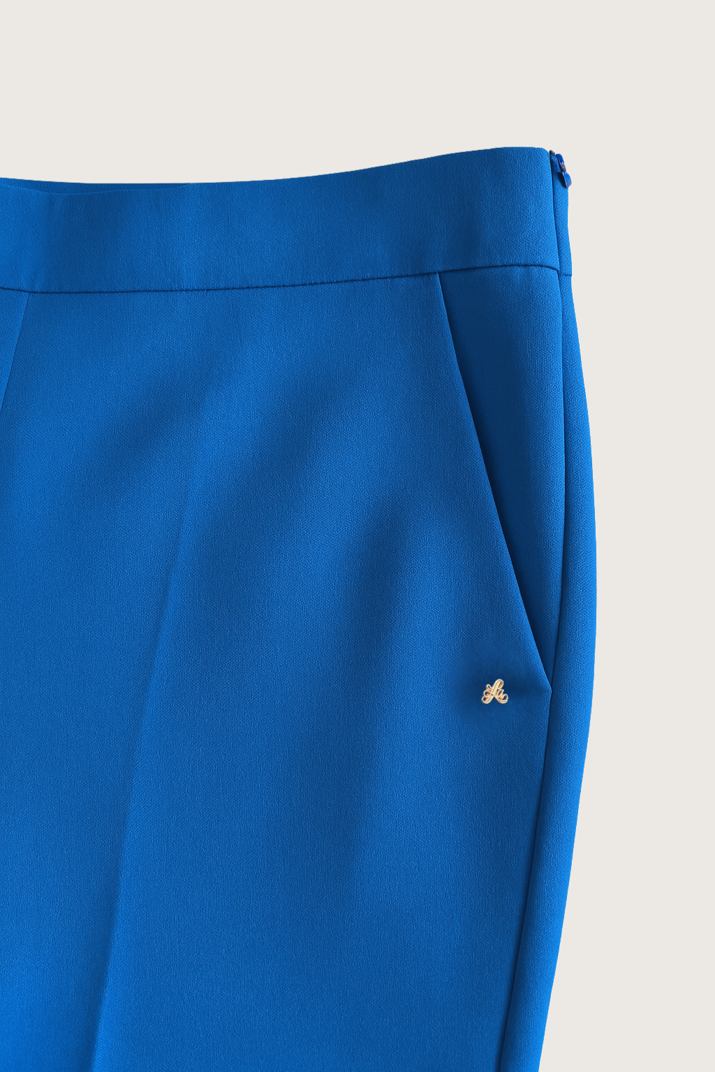 Koboltblå wide bukser