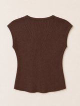 Brun sommer bluse kvinder