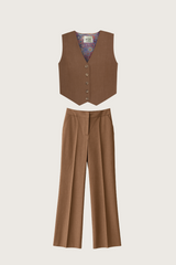 Brun vestsæt