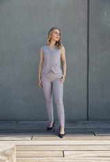 LA SUITs vestsæt i dusty violet