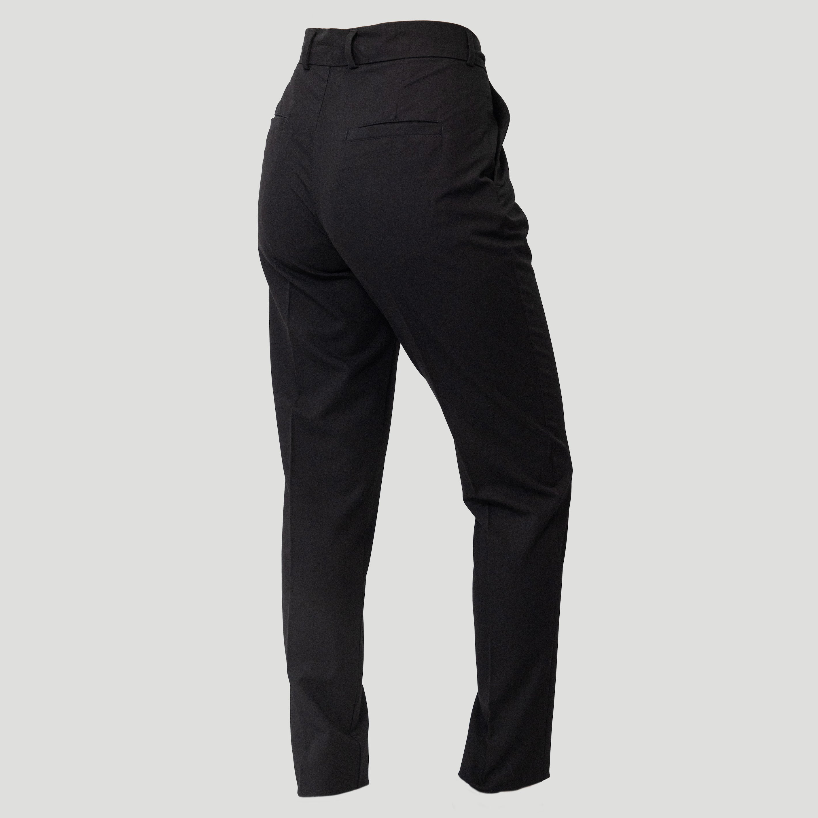 LA SUIT. Sorte habitbukser med detaljer og to lommer bagpå.