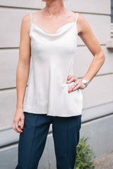 Komfortabel hvid top til kvinder