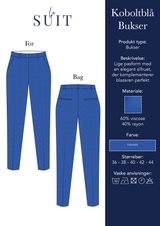 Layout_LA SUITs blå habitbuksertil kvinder