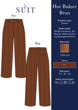 Layout_LA SUITs brune habitbukser i hør til kvinder