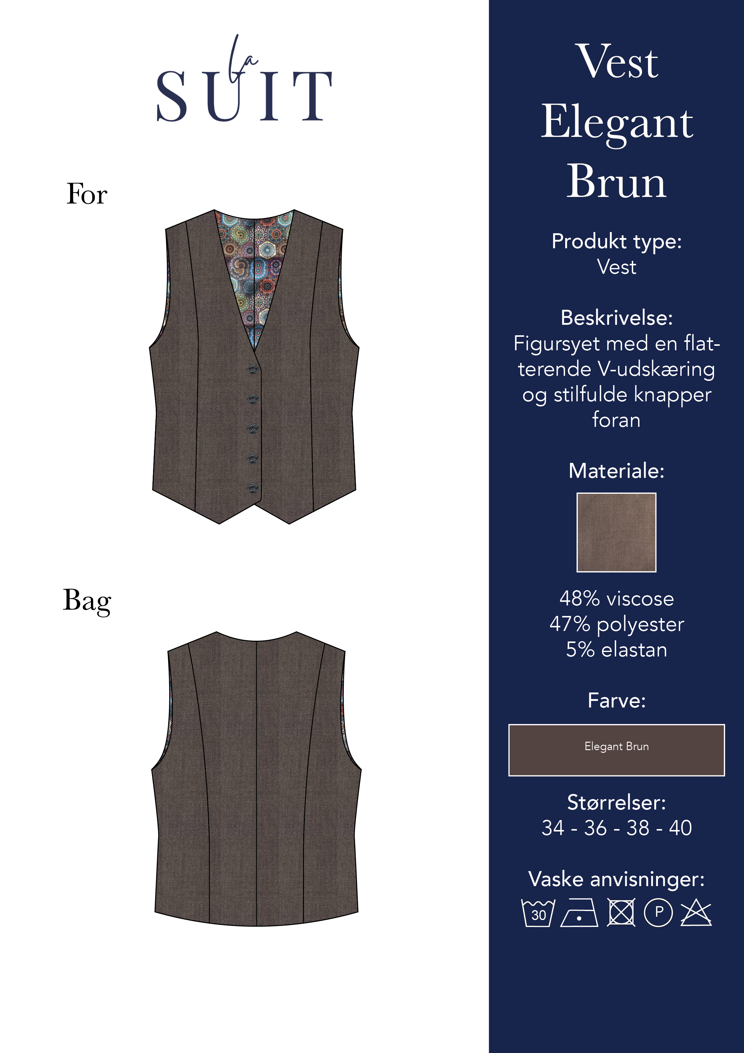 Layout_LA SUITs brune vest til kvinder