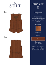 Layout_LA SUITs brune vest i hør til kvinder