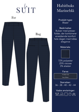 Layout_LA SUITs marineblå habitbukser til kvinder