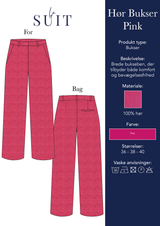 Layout_LA SUITs pinke habitbukser i hør til kvinder