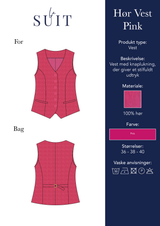Layout_LA SUITs pinke vest i hør til kvinder