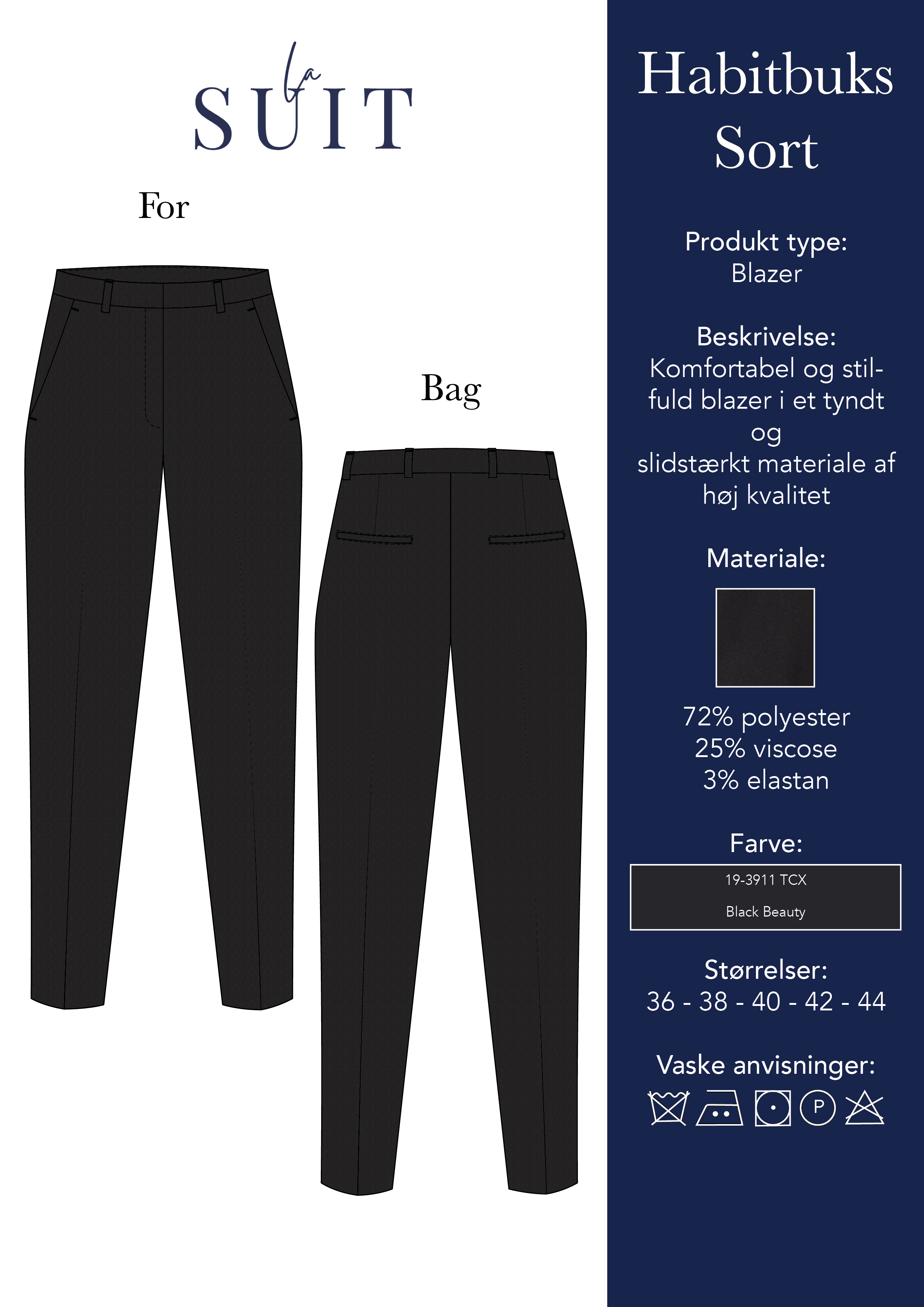 Layout_LA SUITs sorte habitbukser