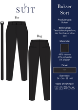 Layout_LA SUITs sorte habitbukser til kvinder