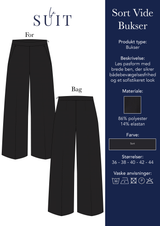 Layout_LA SUITs sorte vide bukser til kvinder