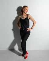 LA SUITs sorte top til kvinder