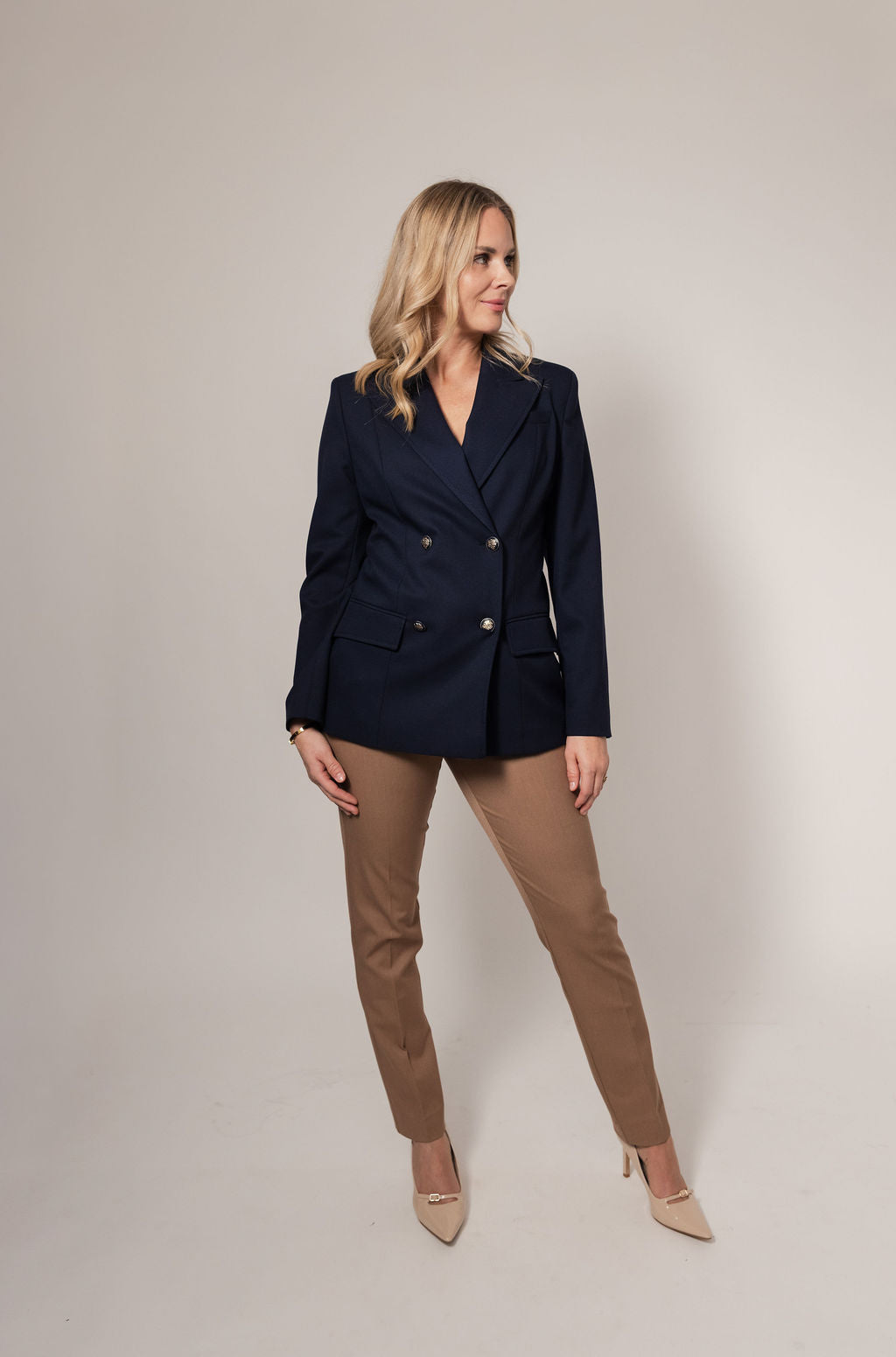 Blazer i mørkeblå kvinder