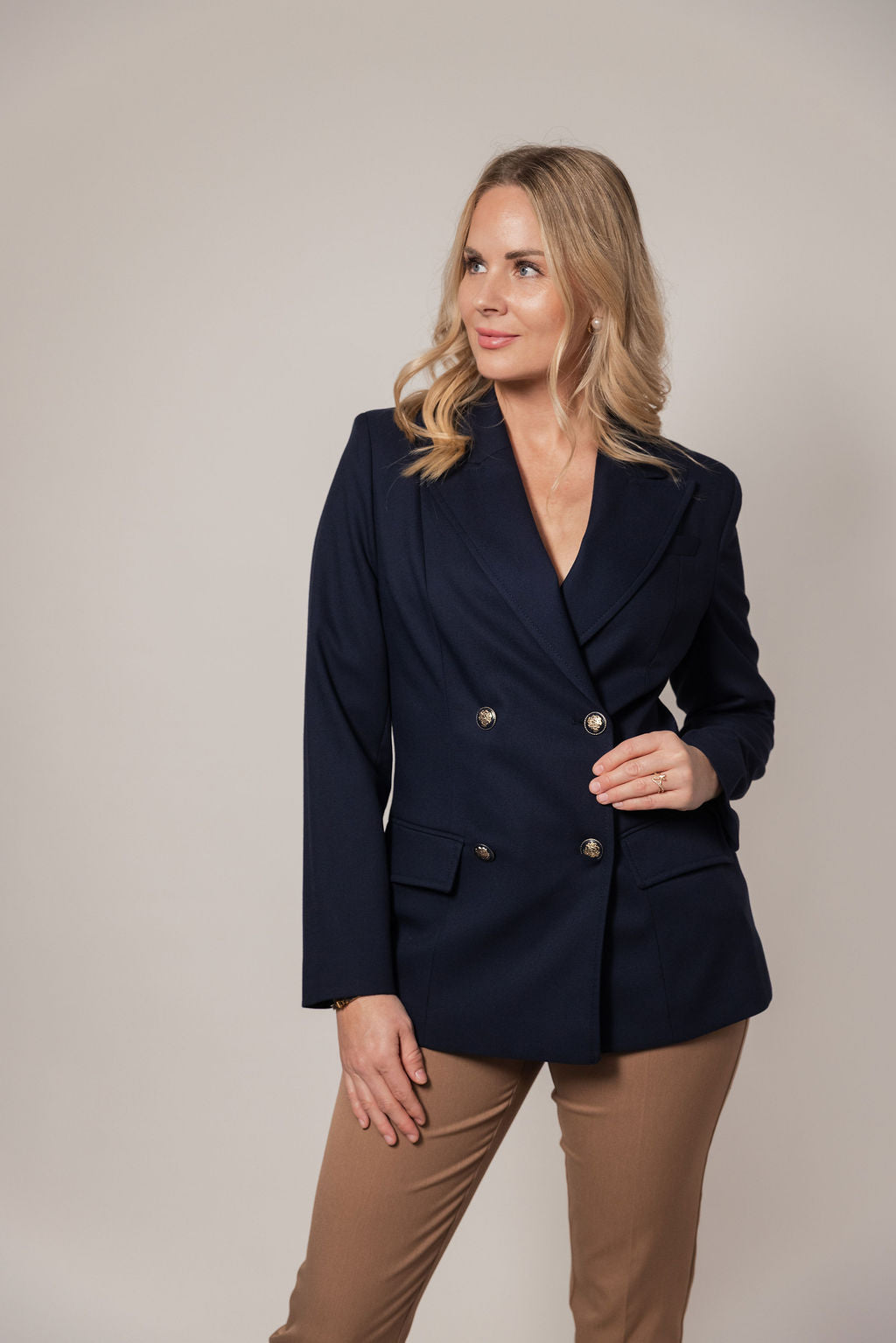 Eksklusive blazer i navy blå