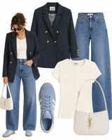 Navy blå blazer Inspiration 