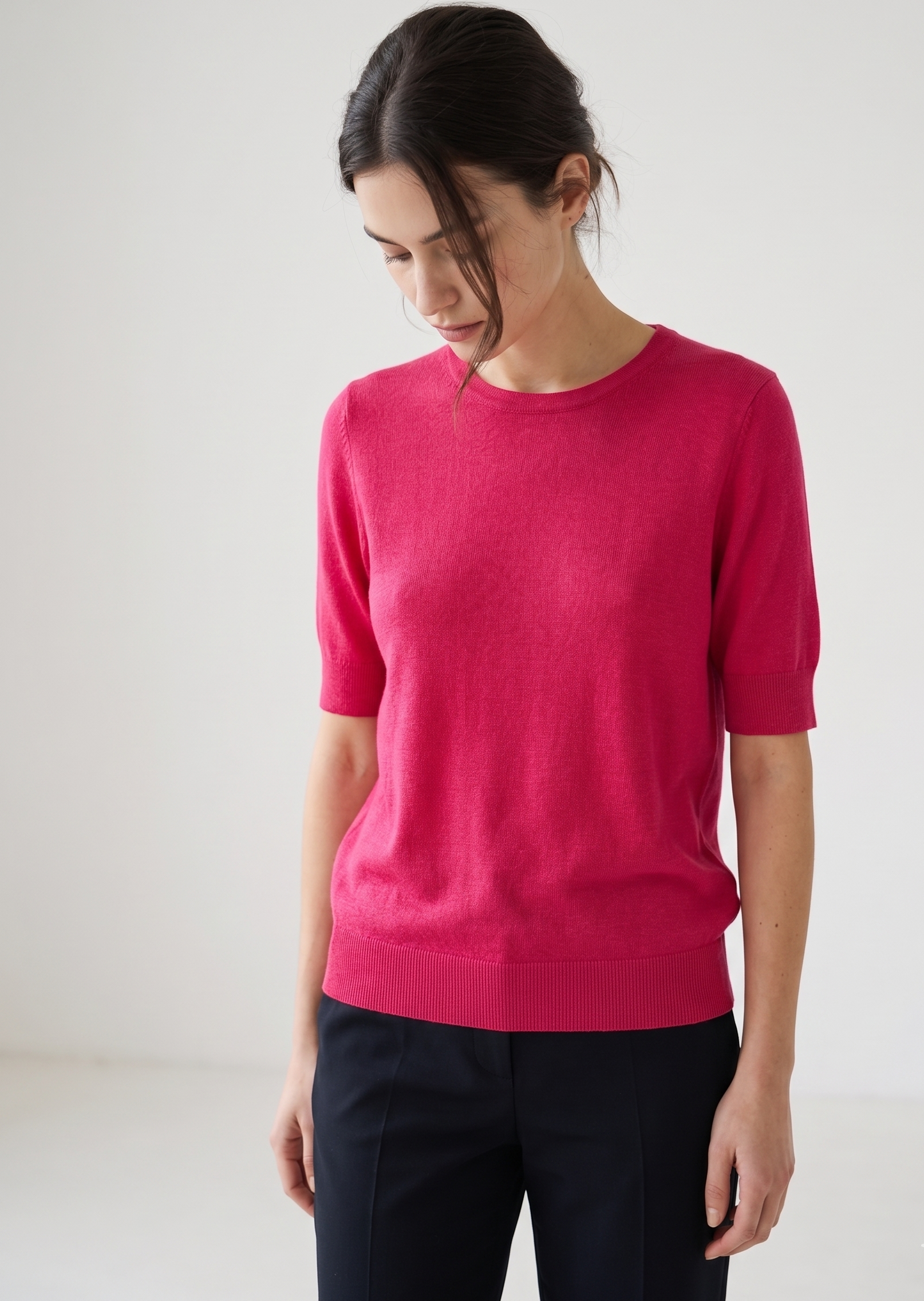 Pink sommer bluse til kvinder