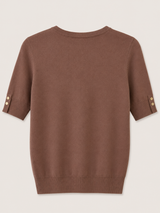 Bluse i brun til kvinder