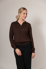 Brun polo til kvinder