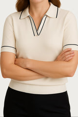 hvid polo til kvinder til sommer