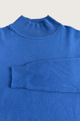 Royal blå langærmet bluse dame