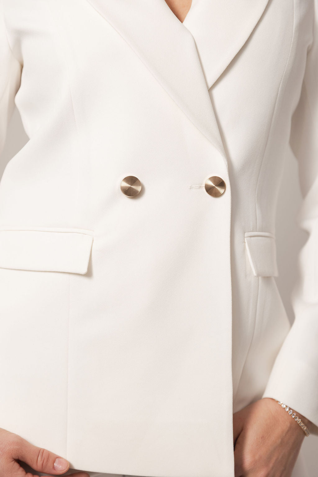 Single-Breasted blazer white
