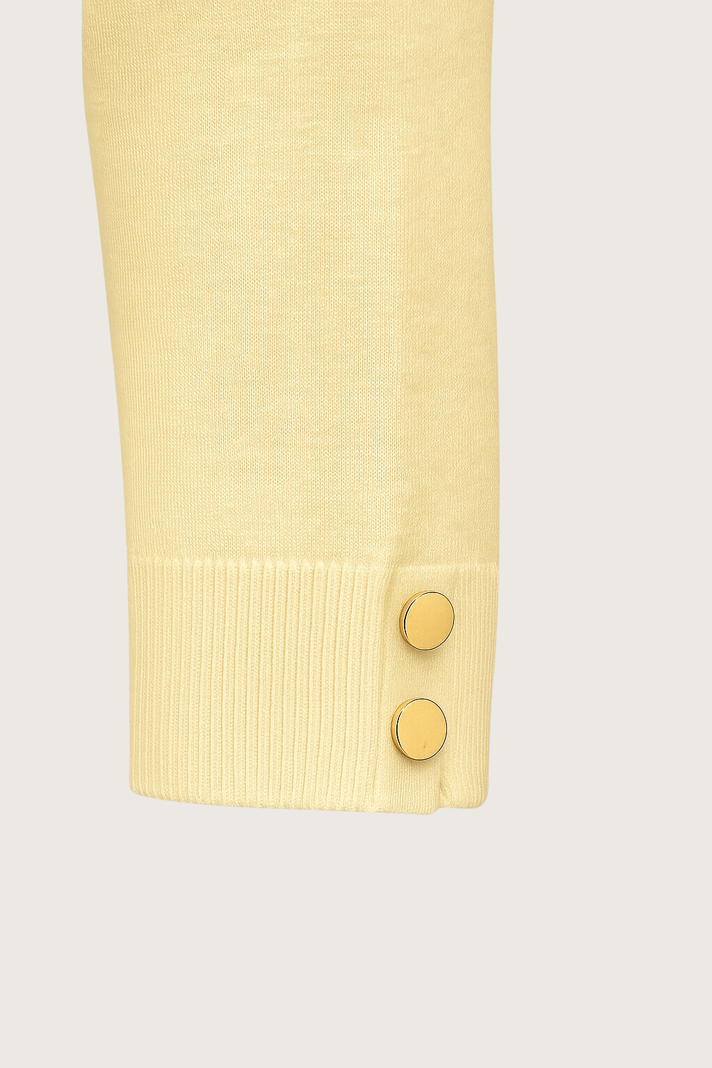 Lemon Knit Tee – Blød elegance i sommerens farve.