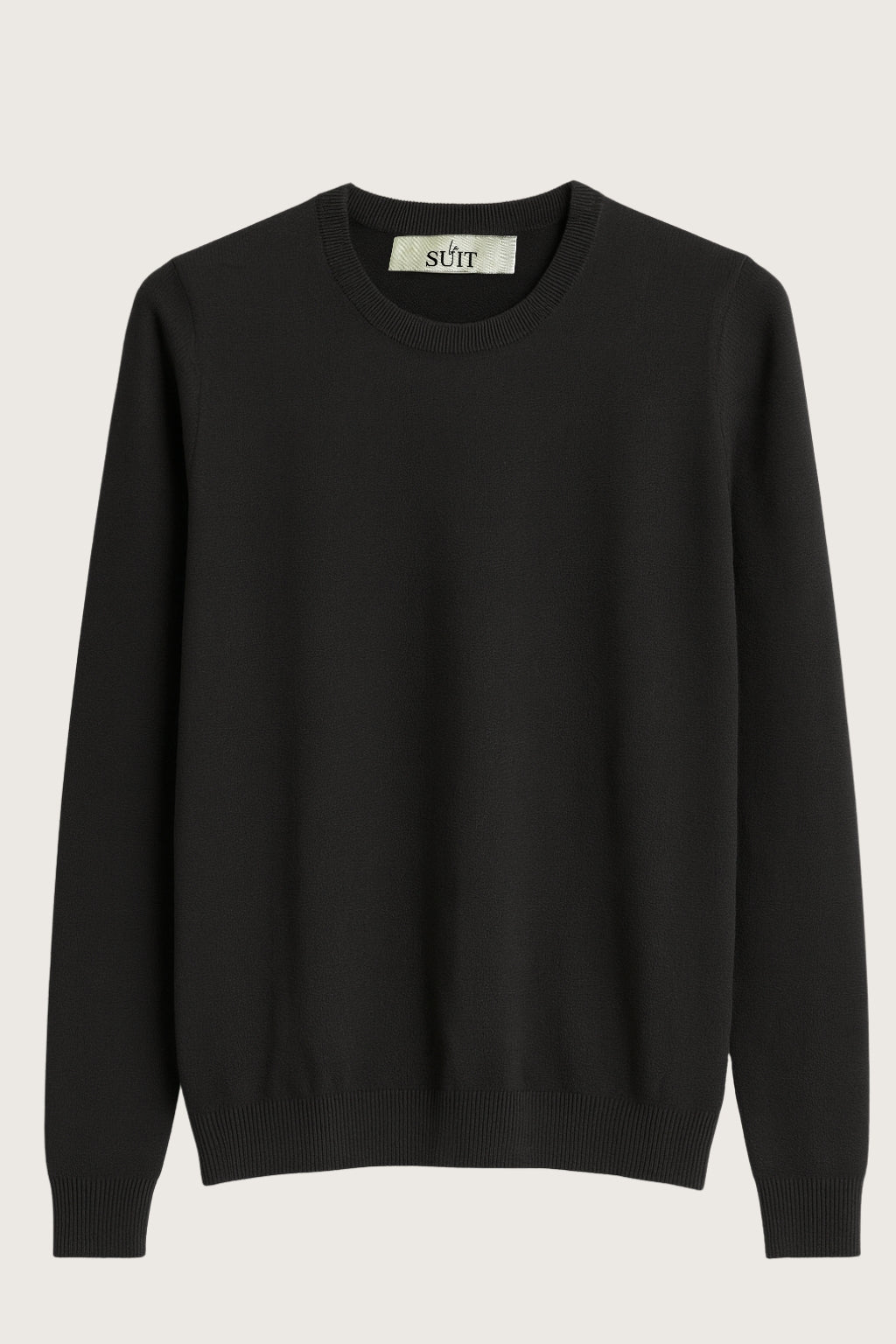 Sort langærmet bluse